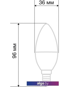 Светодиодная лампочка Свеча (CN) 9.5Вт E14 903Лм 2700K теплый свет 604-023 Rexant