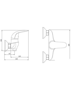 Смеситель Palace Bit 312000000 Redblu