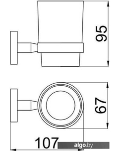 Стакан для зубной щетки и пасты Priority 6.31002-00 Allen brau