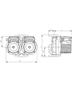Циркуляционный насос GHNMD BASIC II 40/70F 250 Imp pumps