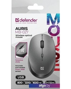 Мышь Auris MB-027 (серый) Defender