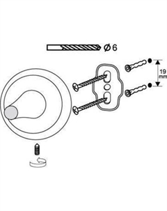 Крючок для ванны 71475 Bisk