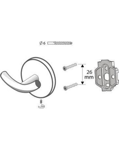 Крючок для ванны 1423 Bisk
