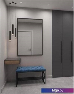 Банкетка Квадро Люкс (черный/серый) Hype mebel