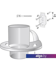 Стакан для зубной щетки и пасты 227 Bisk
