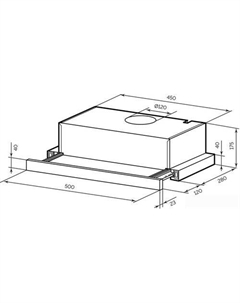 Кухонная вытяжка Honver G 500 (черный) Lex