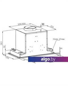 Кухонная вытяжка Selina Glass 900 S (белый) Krona