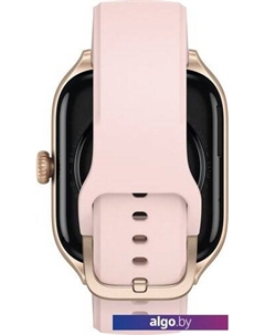 Умные часы GTS 4 (золотистый, с розовым ремешком из фторэластомера) Amazfit