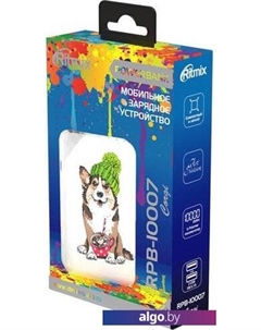 Портативное зарядное устройство RPB-10007 (корги) Ritmix