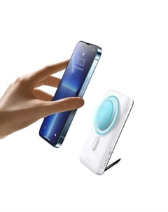 Внешний аккумулятор Magnetic Bracket Wireless Power Bank 20W 10000mAh (розовый) Baseus