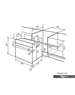Электрический духовой шкаф EDP 094 BL Lex