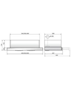 Кухонная вытяжка Интегра 50П-400-В2Л (кремовый) Elikor