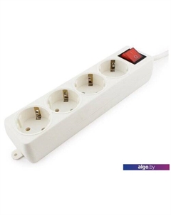 Сетевой фильтр 4 розетки, белый, 5 м (ELB-G4-W-5) Гарнизон