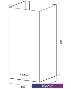 Кухонная вытяжка Dita R 400 PB (нержавеющая сталь) Krona