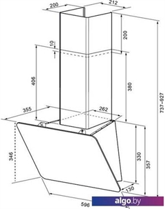Кухонная вытяжка Liora 600 S (белый) Krona