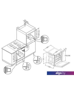 Духовой шкаф OKB 9101 CFX Korting