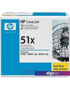 Картридж 51x (Q7551XD) 2 шт. Hp