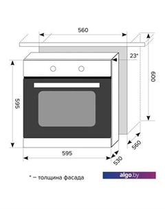 Духовой шкаф EDM 040 WH Lex