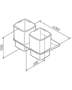 Стакан для зубной щетки и пасты Inspire 2.0 / A50A343400 Am.pm