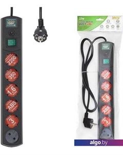 Сетевой фильтр LRG 1.6 м (черный) Most