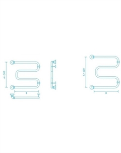 Полотенцесушитель Вид 37 50x60 Маргроид