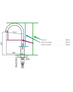 Смеситель AVZAR4-A304BK Av engineering