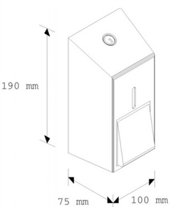 Дозатор для жидкого мыла Stella Economy Mini DEM102.L (матовый) Merida