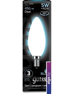 Светодиодная лампа Filament Candle Opal C35 E14 5 Вт 4100 К 103201205 Gauss