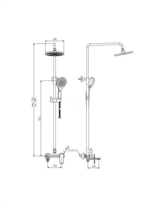 Душевая система ST300 Esko