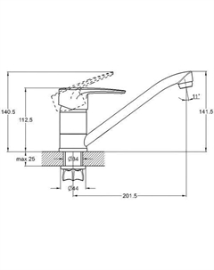 Смеситель 4T4-A043 G.lauf