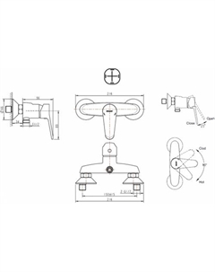 Смеситель Eco F9111147C-01 Bravat