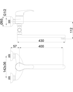 Смеситель P-12/C STAR (40) [P22K01] Rubineta