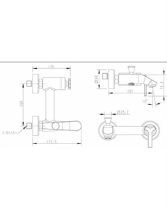 Смеситель Waterfall [F673107C-01] Bravat