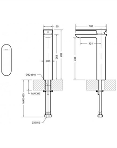 Смеситель Gina F165104C-A-ENG Bravat