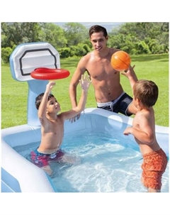 Надувной бассейн Shootin Hoops 57183 (257х188х130) Intex