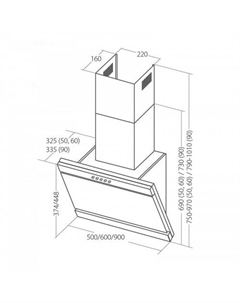 Кухонная вытяжка Kastos 60 WK-4 (белый) Akpo