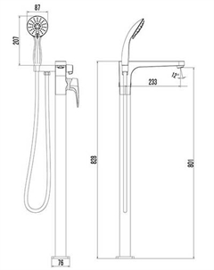 Смеситель Shift [LM4344C] Lemark