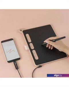 Графический планшет Parblo Ninos M (розовый)