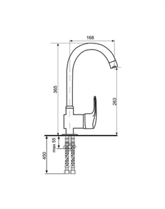 Смеситель U-006 342 (графитовый) Ulgran
