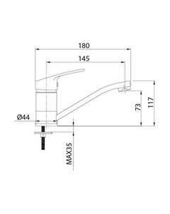 Смеситель Simp SIMSBR0M01 Milardo