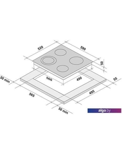 Варочная панель Orsa 60 WH Krona