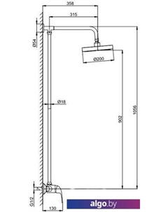 Душевая система F2426 Frap