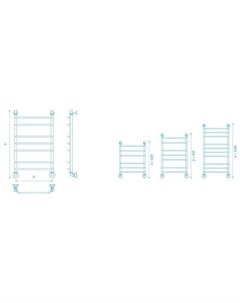 Полотенцесушитель Вид 7 80x50 Маргроид
