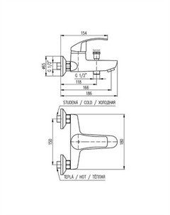 Смеситель Kongo K054.5 Slezak rav