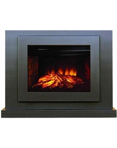 Электрокамин Lucca FS25 (темный орех) Smolcom