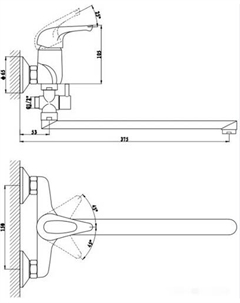 Смеситель Base 7237258C-35L(F) Gross aqua