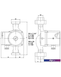 Циркуляционный насос GHN 20/60-180 Imp pumps