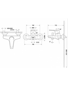 Смеситель Line F65299C-1 Bravat
