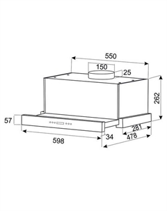 Кухонная вытяжка EX-1146 (белый) Exiteq