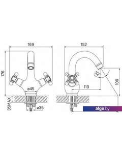 Смеситель Sam SAMBR00i01 (бронзовый) Iddis